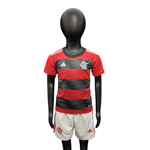 Kit Infantil Flamengo 23/24 Adidas - Rubro Negro