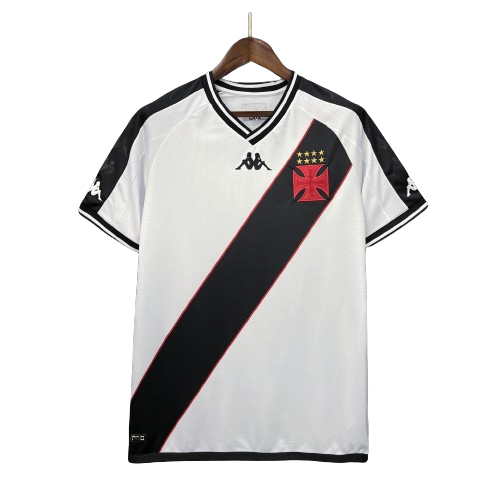 Camisa Vasco Fora II 24/25 Kappa - Branco com listra Preta