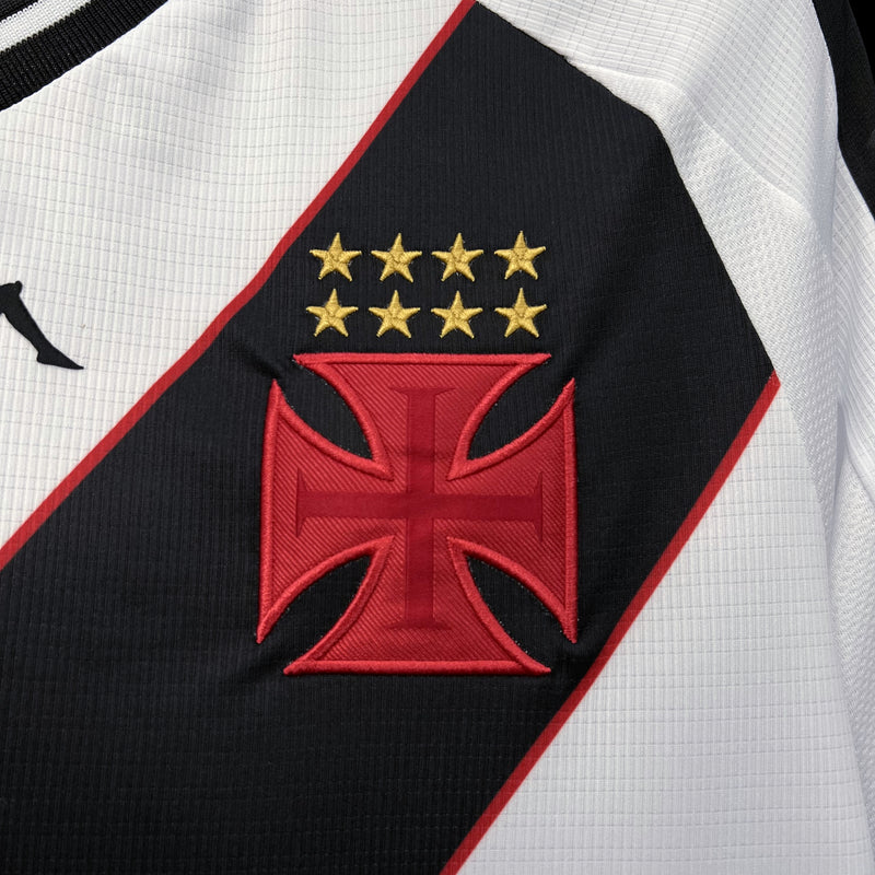 Camisa Vasco Fora II 24/25 Kappa - Branco com listra Preta