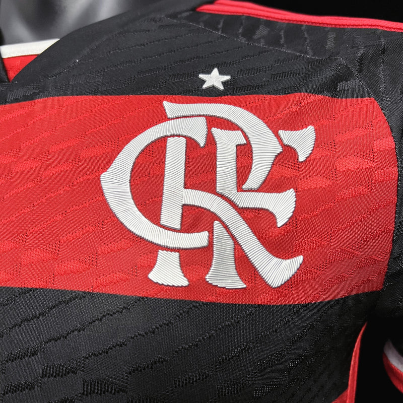 Camisa Flamengo I 24/25 - Vermelha e Preta - Adidas - Masculino Jogador