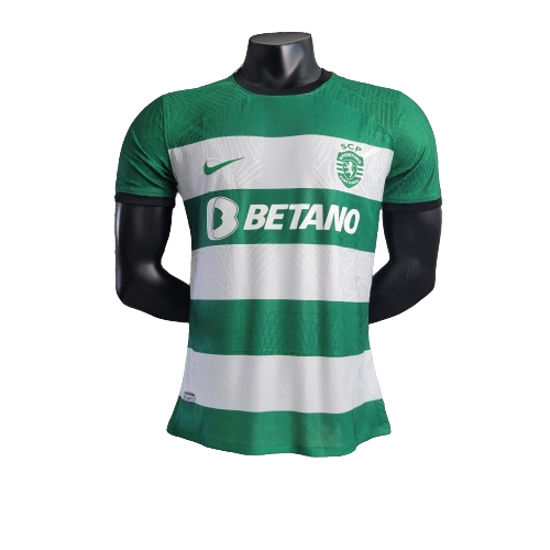 Camisa Sporting I 23/24 Nike - Verde e Branco Jogador