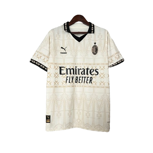 Camisa Milan IV 2024 - Torcedor Puma Masculina - Off-white