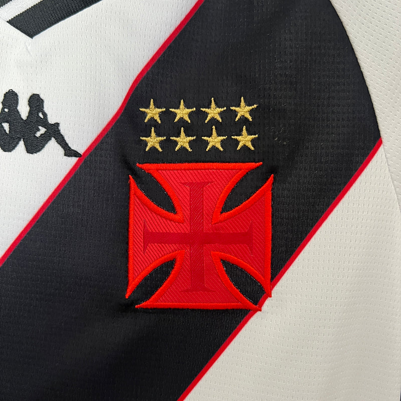 Kit Infantil Vasco 24/25 Kappa - Branco e Preto