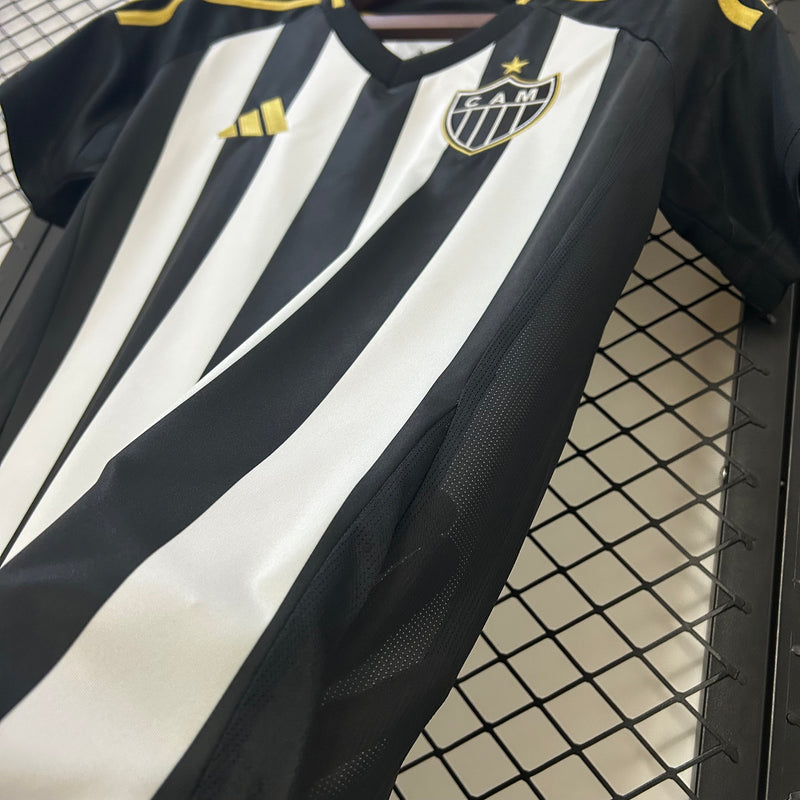 Camisa Feminina Atlético Mineiro I 25/26 Adidas - Preto e Branco