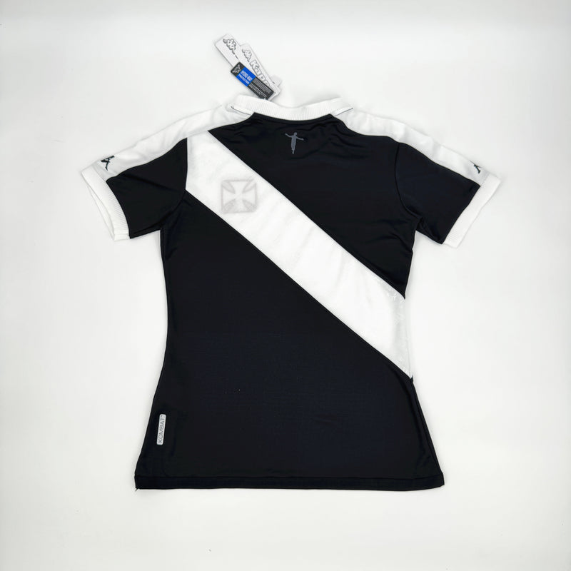 Camisa Feminina Vasco II 24/25 - Keppa - Preto com Branco