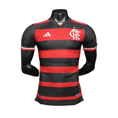 Camisa Flamengo I 24/25 - Vermelha e Preta - Adidas - Masculino Jogador