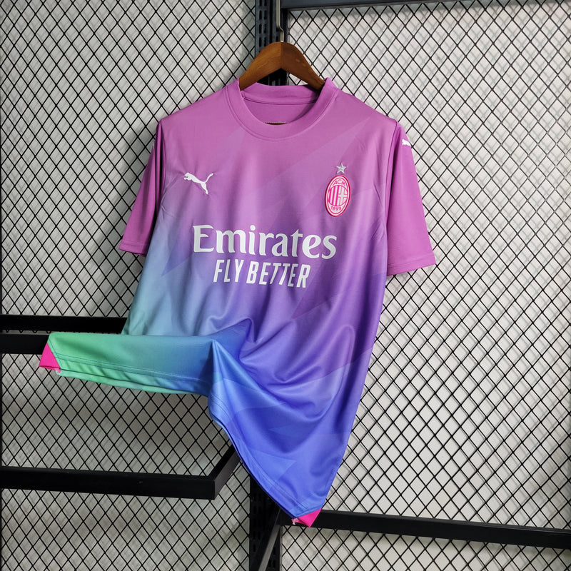 Camisa Milan III 23/24 Puma - rosa, roxo, azul