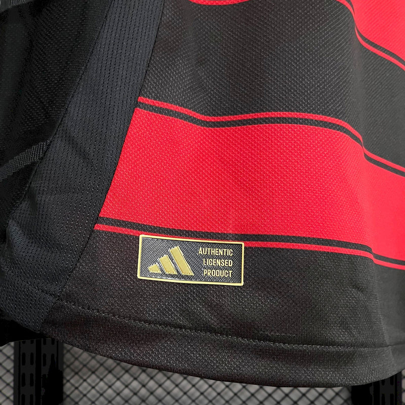 Camisa Flamengo I 25/26 - Vermelha e Preta - Adidas - Masculino Jogador