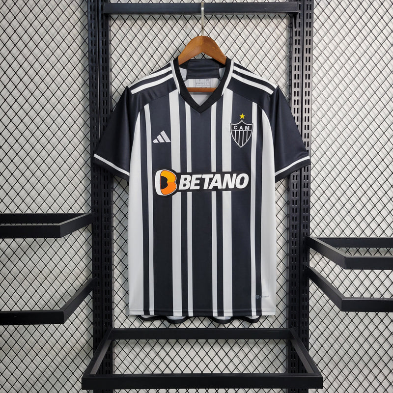 Camisa Atlético Mineiro I 23/24 Adidas - Preto e Branca