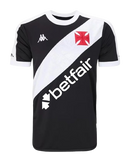 Camisa Vasco Casa I 24/25 Kappa - Preto com listra Branca