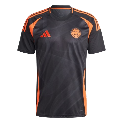 Camisa Seleção Colômbia II 24/25 Adidas - Preto e Laranja