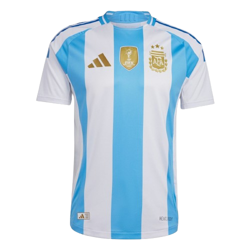 Camisa Seleção da Argentina I [Patch Campeão da Copa do Mundo] 2024 Adidas - Azul e Branca