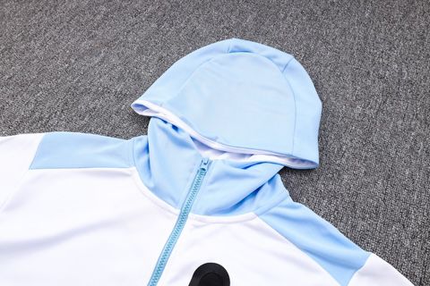 Conjunto de Moletom Nike Sportswear Tech Fleece Branco e Azul Celeste