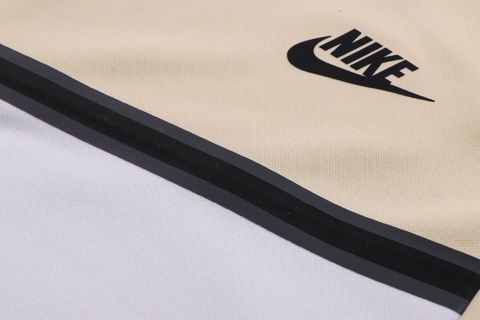 Conjunto de Moletom Nike Sportswear Tech Fleece Bege e Branco