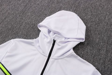 Conjunto de Moletom Nike Sportswear Tech Fleece Branco e Cinza