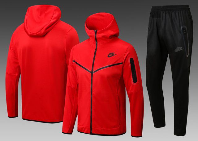 Conjunto de Moletom Nike Sportswear Tech Fleece Vermelho