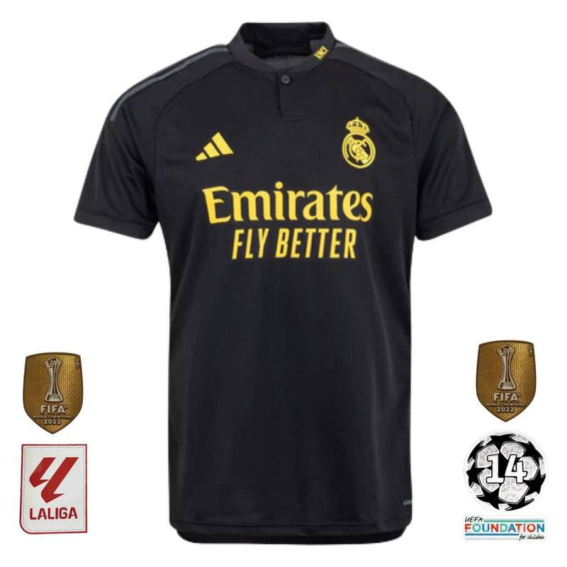 Camisa Real Madrid III 23/24 - Preta - Adidas