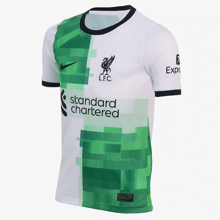 Camisa Liverpool Away II 23/24 Nike - Branco e Verde