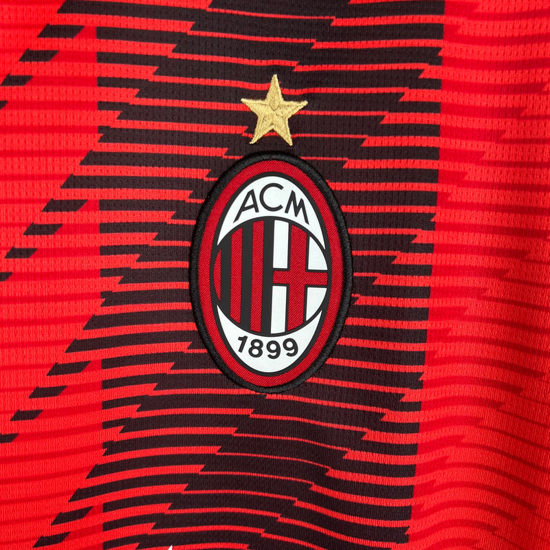 Camisa Milan I 23/24 Puma - Preto e Vermelho