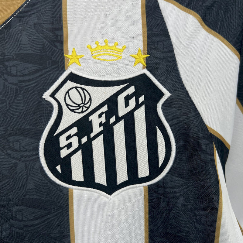 Camisa Santos II 24/25 Umbro - Preto e Branco