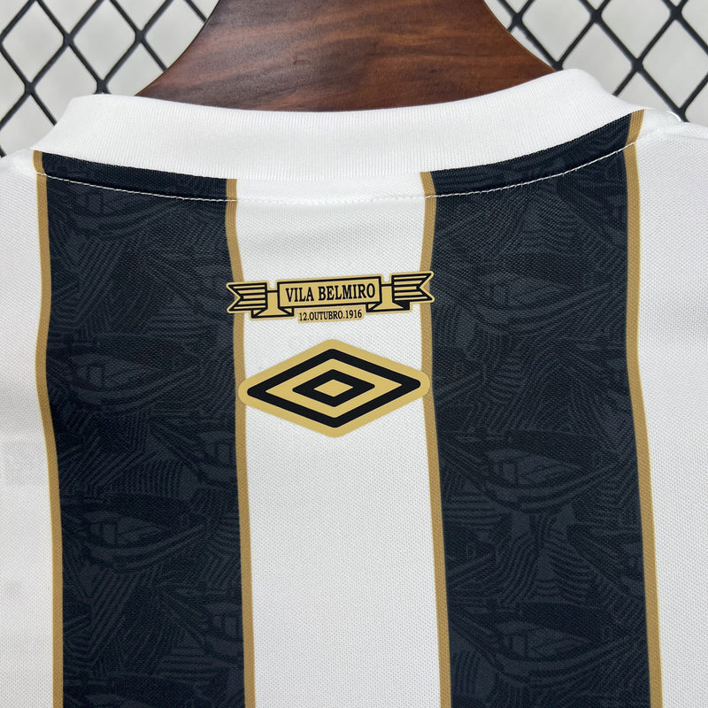 Camisa Santos II 24/25 Umbro - Preto e Branco