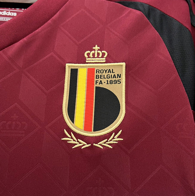 Camisa Seleção Bélgica I 24/25 Adidas - Vermelho