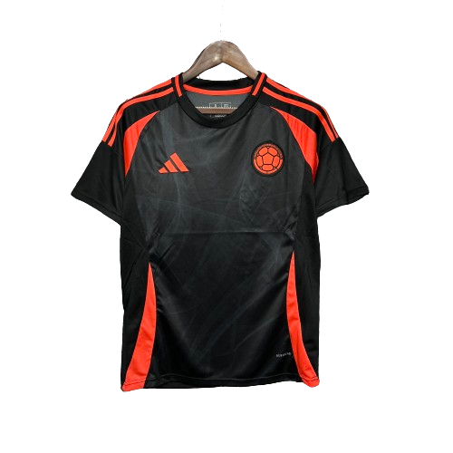 Camisa Seleção Colômbia II 24/25 Adidas - Preto e Laranja