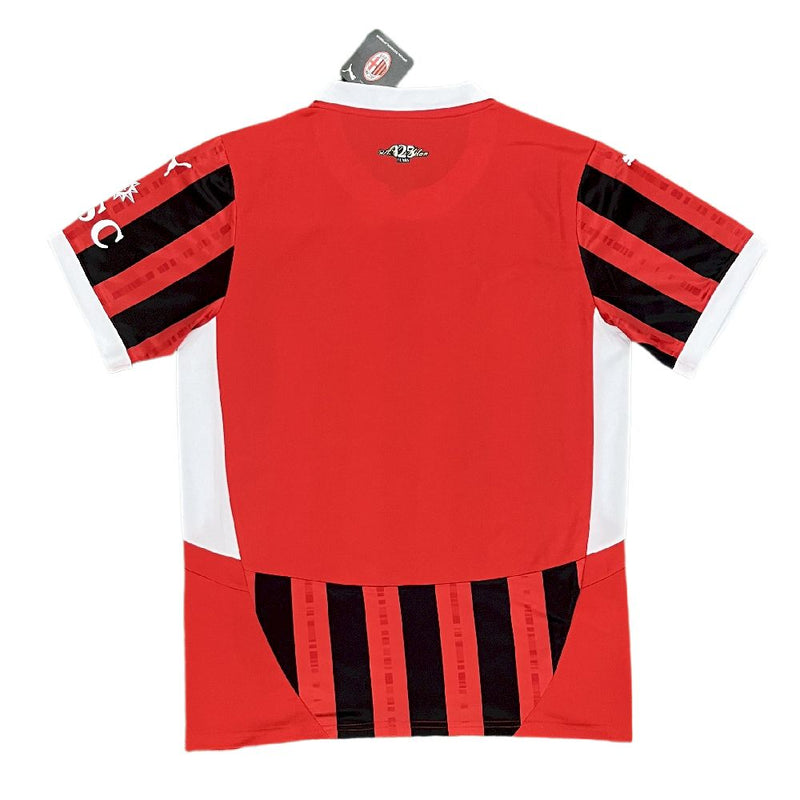 Camisa Ac Milan I Home 2024 - Preto e Vermelho