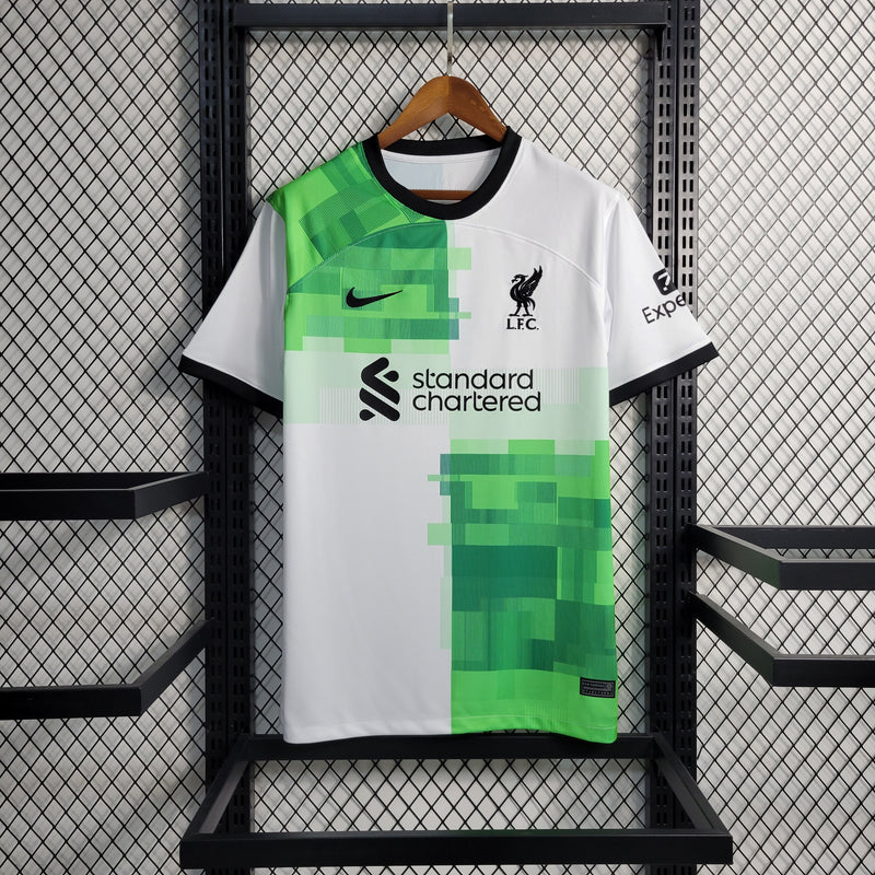 Camisa Liverpool Away II 23/24 Nike - Branco e Verde