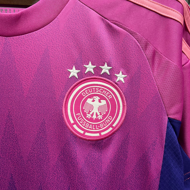 Camisa Seleção Alemanha II 24/25 Adidas - Rosa e Roxo