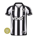 Camisa Botafogo I - 25/26 - Preto e Branco Patch copa do mundo