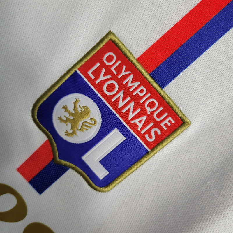 Camisa Olympique Lyon I 23/24 Adidas - Branco