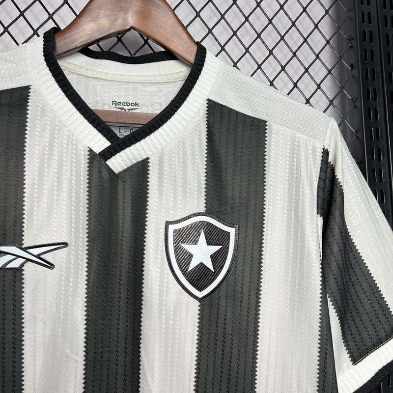 Camisa Botafogo I casa - 2024 Reebok - Preto e Branco