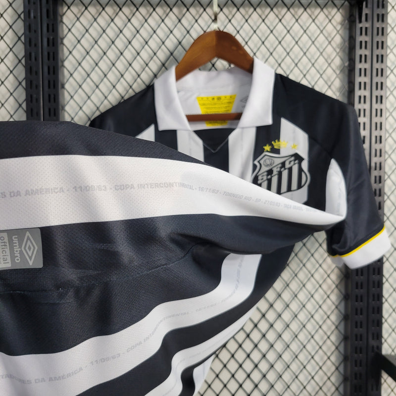 Camisa Santos II 23/24 Umbro - Preto e Branco