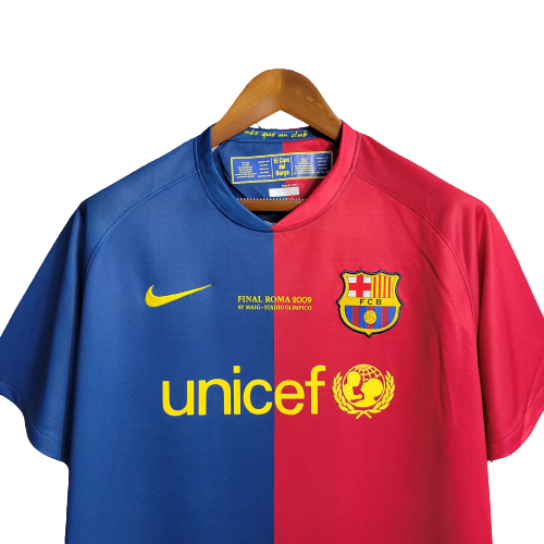 Camisa Barcelona Retrô 2009 Azul e Grená - Nike