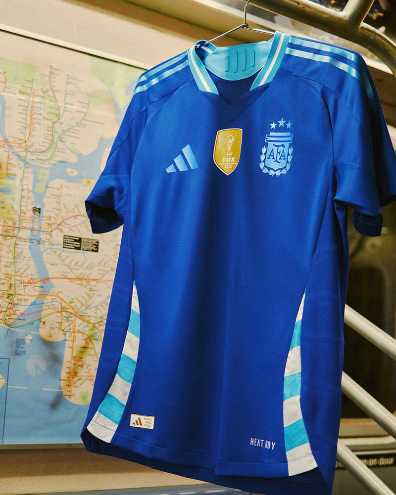 Camisa Seleção da Argentina II [Patch Campeão da Copa do Mundo] 2024 Adidas - Azul