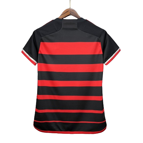 Camisa Feminina Flamengo I 24/25 Adidas - Rubro Negro