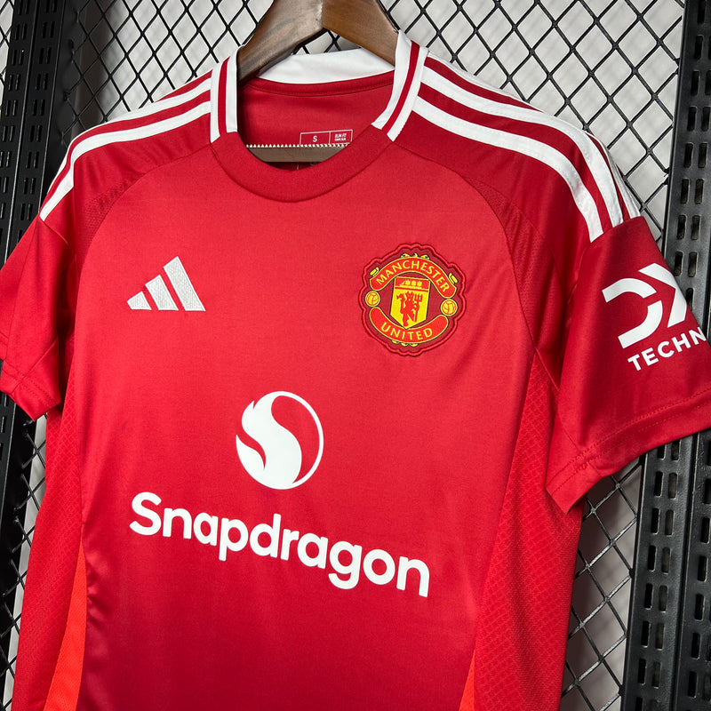 Camisa Manchester United I 24/25 Adidas - Vermelho