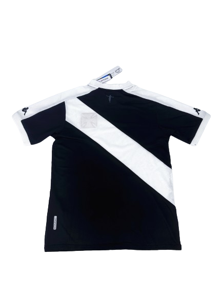 Camisa Vasco Casa I 24/25 Kappa - Preto com listra Branca