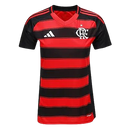 Camisa Feminina Flamengo I 25/26 Adidas - Rubro Negro