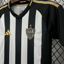 Kit Infantil Atletico Mineiro I 25/26 Adidas - Branco e Preto