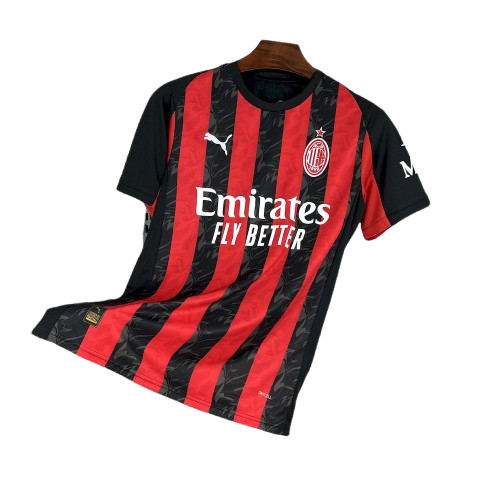 Camisa Milan I 25/26 Puma - Preto e Vermelho