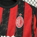 Camisa Milan I 25/26 Puma - Preto e Vermelho
