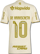 Camisa do Flamengo Third  2025/26 - off-white com Patrocínio [PRÉ-VENDA]