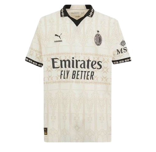 Camisa Milan IV 2024 - Torcedor Puma Masculina - Off-white