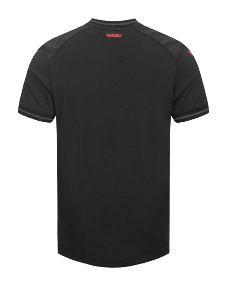 Camisa Bayer Leverkusen I 23/24 Castore - Preto e Vermelho