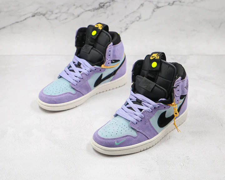 Tênis Nike Air Jordan 1 High Switch Purple Pulse