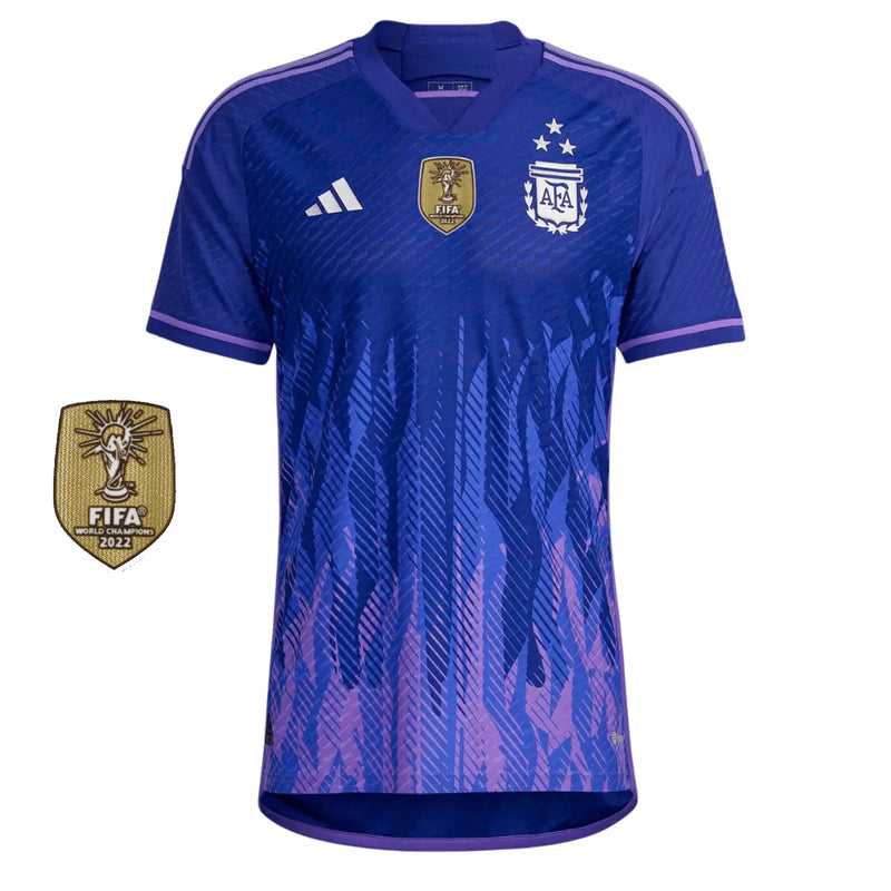 Camisa Seleção da Argentina II [Patch Campeão da Copa do Mundo] 2022 Adidas - Roxo