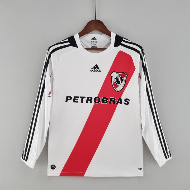 Camisa Manga Longa River Plate 09/10 Adidas - Branco