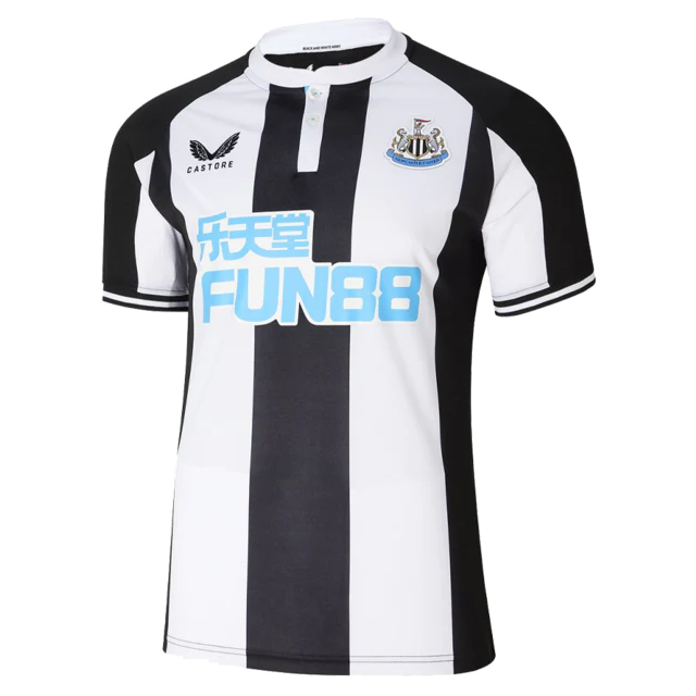 Camisa Newcastle United I 21/22 Castore - Preto e Branco